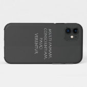Multi famam conwetenschapper pauci verentur Case-Mate iPhone case (Achterkant (horizontaal))