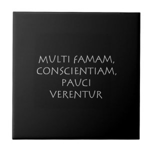 Multi famam conwetenschapper pauci verentur tegeltje