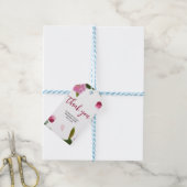 Multi Flora Bruidsbruiloft Cadeaulabel (Met Touw)