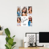 Multi-foto afstudeercadeau poster (Thuiskantoor)