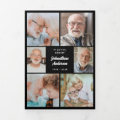 Multi-foto begrafenis / herdenking / viering van h drieluik programma (Cover)