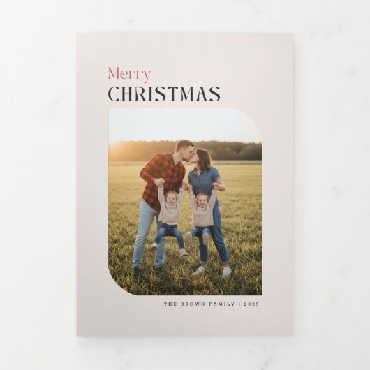 Multi Foto Collage Driehoekige Brief Uitnodiging (Cover)