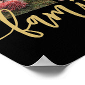 Multi foto collage familie script modern poster (Hoek)