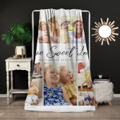 Multi Foto Collage Liefde Zoete Liefde Familie Fleece Deken