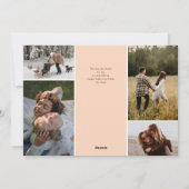 Multi Foto Collage Valentijnsdag Feestdagenkaart (Achterkant)