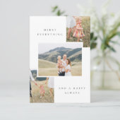 MULTI-FOTO HOLIDAY KAART (Staand voorkant)