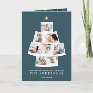 Multi-foto kerstboomvakantiekaart kaart