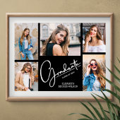 Multi-foto op Black Afstuderen Keepomwille Poster