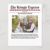 Multi Foto Prettig Kerstmis Fun Noordpool Papier (Achterkant)