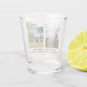Multi foto Sinaasappels Sla de datum op Shot Glas (Achterkant)
