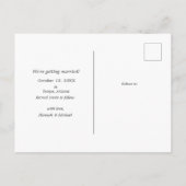 Multi Foto slaat de aankondiging van de datum op (Achterkant)