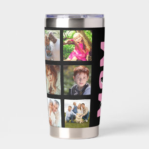 Multi-foto vierkante maatwerk geïsoleerde drinkbeker