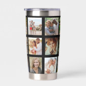 Multi-foto vierkantjes op maat geïsoleerde drinkbeker (Rechts)