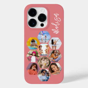 Multi-fotocollage Eenvoudig Modern Gepersonaliseer Case-Mate iPhone 14 Pro Hoesje