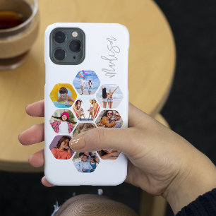 Multi-fotocollage Eenvoudig Modern Gepersonaliseer Case-Mate iPhone 14 Hoesje