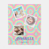 Multi-fotodisco Fleece Deken (Voorkant)