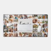 Multi fotofamilie Elegant modern grijs Bureaumat (Keyboard & Muis)