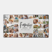 Multi fotofamilie Elegant modern grijs Bureaumat (Voorkant)