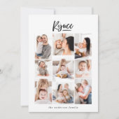 multi-fotoserie moderne vakantiekaart feestdagenkaart (Voorkant)