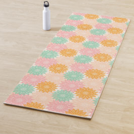 Multi gekleurd Mandala illustratiepatroon Yogamat