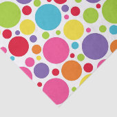 Multi gekleurd polka dot tissue papier (Detail)