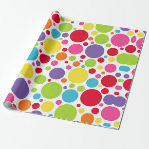 Multi gekleurd Polka Dot Wrapping Papier