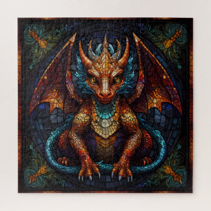 Multi Gekleurde regenboog Dragon Legpuzzel