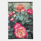 MULTI GEKLEURDE ROZEN handdoek (Verticaal)