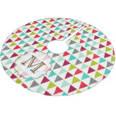 Multi gekleurde vlag Monogram Initialen boomrok Kerstboom Rok (Gekanteld)