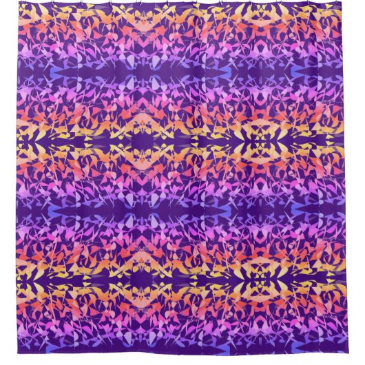 Multi kleur Abstract Douchegordijn (Voorkant)