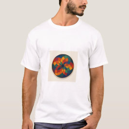 Multi kleur Abstract ontwerp. T-shirt