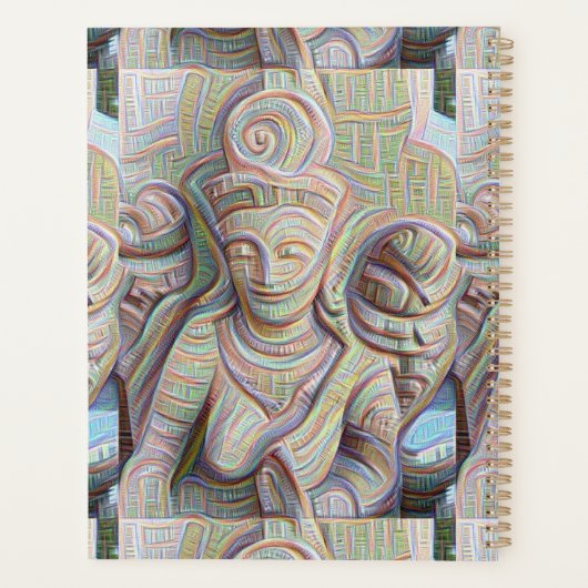 multi-kleur aura buddha Thunder_Cove Planner (Achterkant)