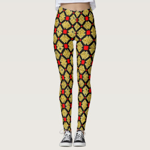 Multi-Kleur Bloemendesign damesleggings Leggings