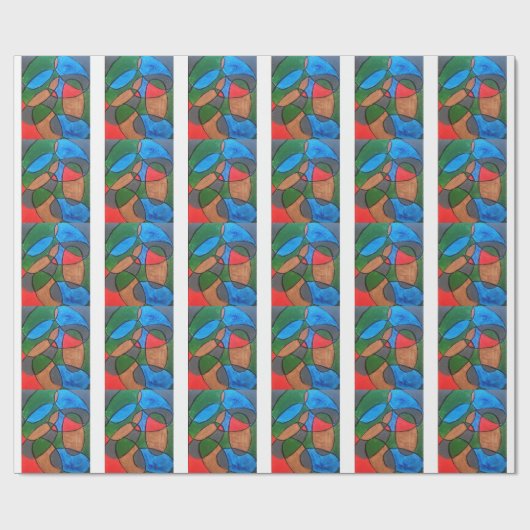 Multi Kleur Cadeaupapier (Vlak)
