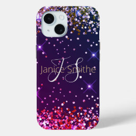 Multi Kleur Glitter Monogram