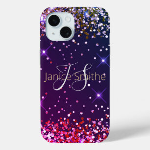 Multi Kleur Glitter Monogram