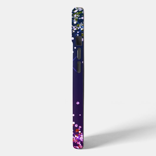 Multi Kleur Glitter Monogram Case-Mate iPhone Case (Achterkant / Links)