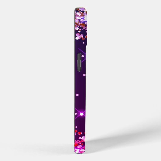 Multi Kleur Glitter Monogram Case-Mate iPhone Case (Achterkant / Rechts)