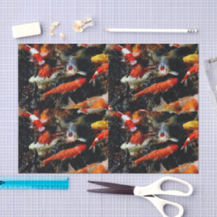 Multi Kleur Koi Vis Vijver Tissue Papier
