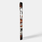 Multi Kleur Leer & Elegant Kant Rustiek Case-Mate iPhone Case (Achterkant / Links)