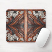 Multi Kleur Leer & Elegant Kant Rustiek Muismat (Met muis)