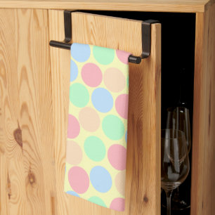 Multi-Kleur Pastel Stippen Patroon Theedoek