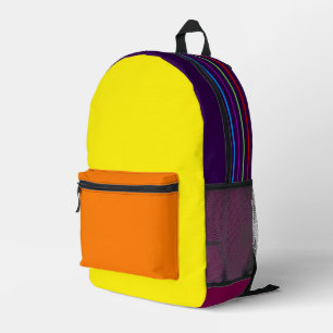 Multi-Kleur Retro Stijl Rugzak