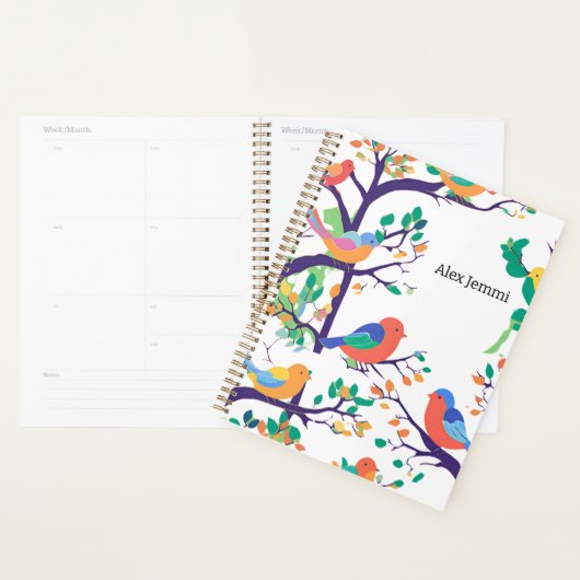 Multi kleur Vogels Planner (Display)