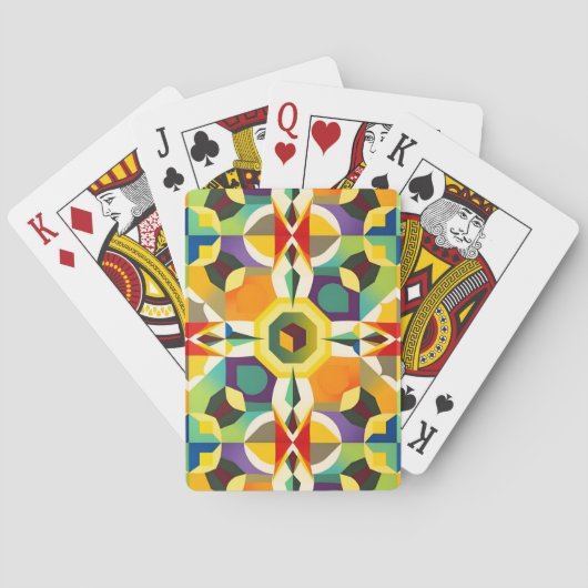 Multi Kleur Vorm 1 Pokerkaarten (Achterkant)
