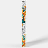 Multi-kleuren bloempotten patroon. zwart Case-Mate iPhone case (Achterkant / Rechts)