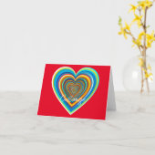 Multi-kleurig valentijnshart Thunder_Cove Kaart (Gele Bloem)