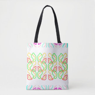 Multi Kleurige Funky Tote Tas