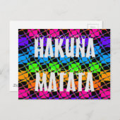 Multi kleurrijke geruite regenboogspiegel afbeeldi briefkaart (Voorkant / Achterkant)