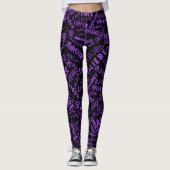 Multi-Language Leggings Love Text - Custom Colours (Voorkant)